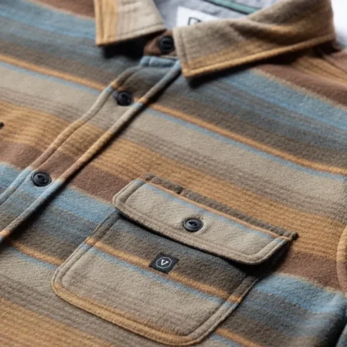 Vissla Eco-Zy Polar Flannel - Khaki - Image 3