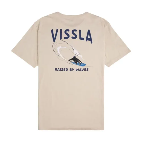 Vissla Raised by Wave SS Tee-BON - Bone - Image 2