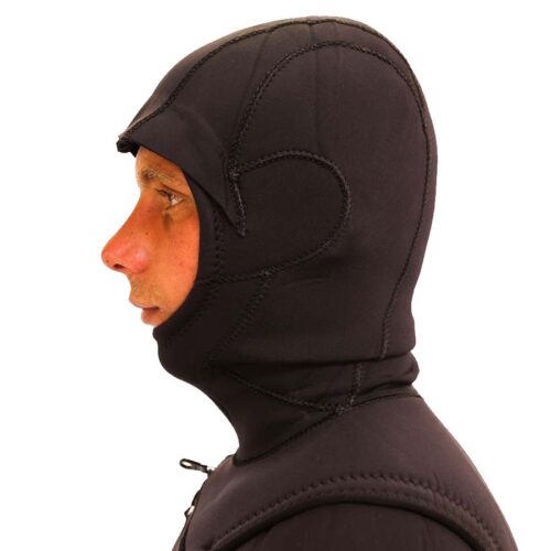 WETTY WETSUIT HOODED STEAMER 5/4 mm - BLACK - Image 3