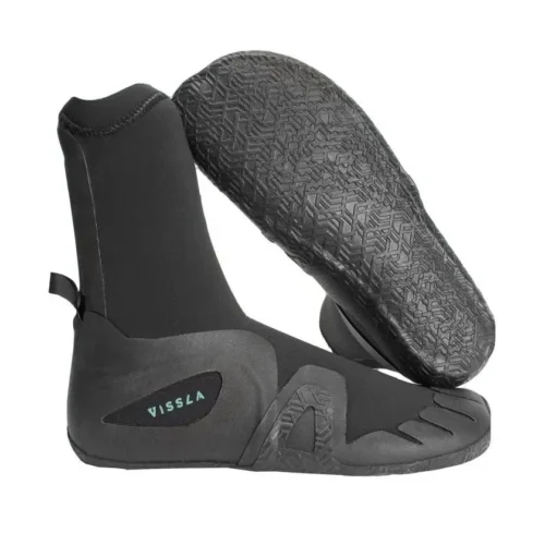 Vissla 7 Seas 5mm Round Toe Wetsuit Boots - Black